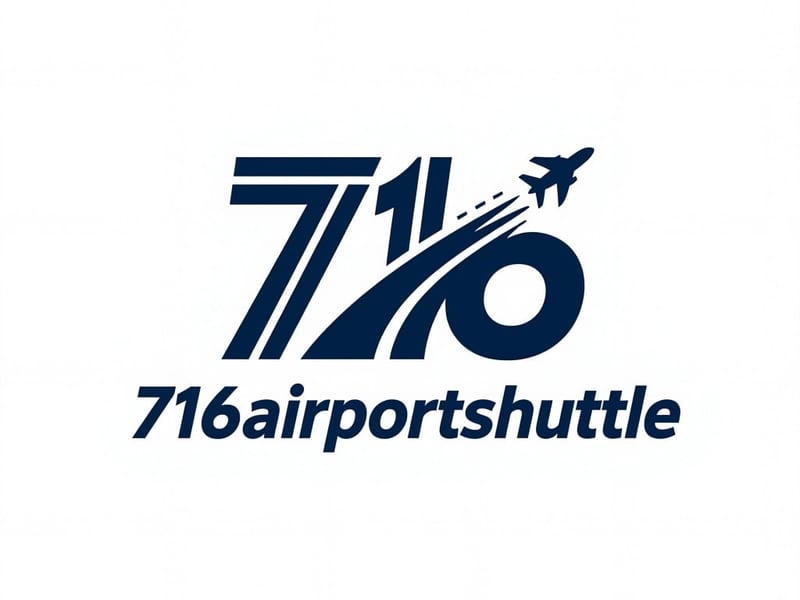716 Airport Shuttle van on the road